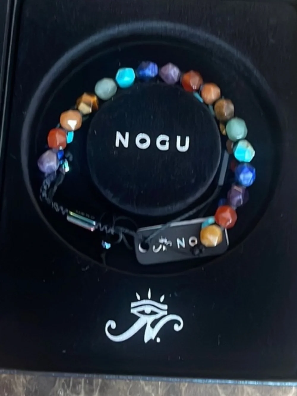 NOGU Chakra Multicolor Faceted colorful stone elegant Beaded Wrap Bracelet - Picture 2 of 6